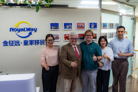 葡萄牙新伊达尼亚市前市长暨市政宣传及五大区捐赠项目负责人到访金征远皇家移民北京总部