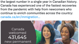 2022加拿大移民“大丰收”，隔壁“邻居”也入围TOP10！