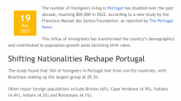 移民葡萄牙数据创新高，一把打开海外身份的金钥匙！