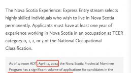加拿大“NS省雇主担保移民”停止接收「餐饮」「酒店」行业所有岗位申请！！