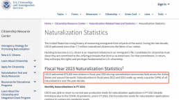 ​2023财年美国移民数据：87.85万新移民，哪种移民途径最受欢迎？