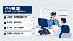 EB-3非技术移民首次入境怕被海关“刁难”？别慌，CBP问话全解析